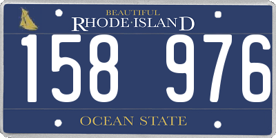RI license plate 158976