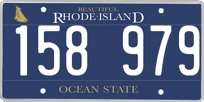 RI license plate 158979