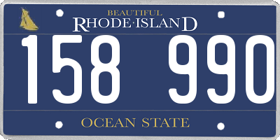 RI license plate 158990