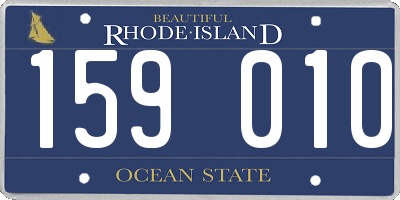 RI license plate 159010