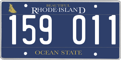 RI license plate 159011