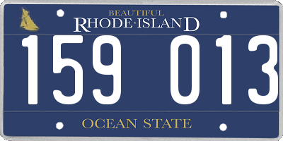 RI license plate 159013