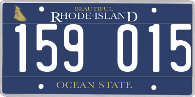 RI license plate 159015