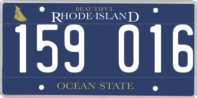 RI license plate 159016
