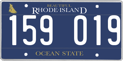 RI license plate 159019