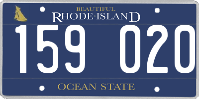 RI license plate 159020