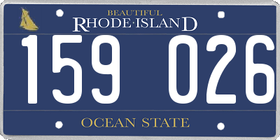 RI license plate 159026