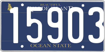 RI license plate 15903
