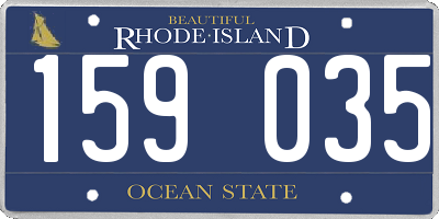 RI license plate 159035