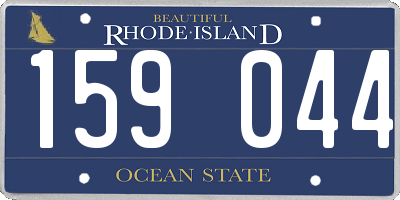 RI license plate 159044