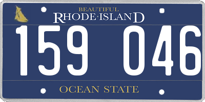 RI license plate 159046