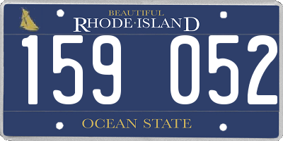 RI license plate 159052