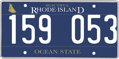 RI license plate 159053