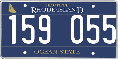 RI license plate 159055