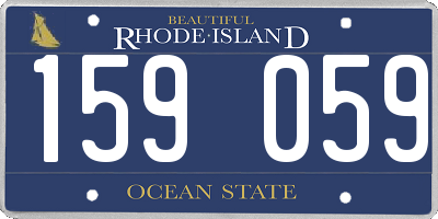 RI license plate 159059