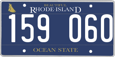 RI license plate 159060