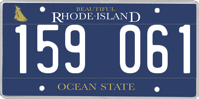 RI license plate 159061
