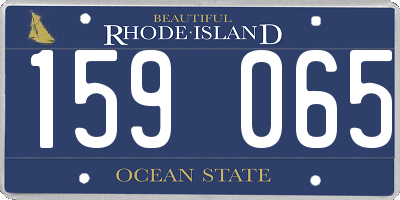 RI license plate 159065