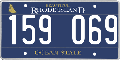 RI license plate 159069