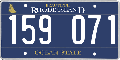 RI license plate 159071