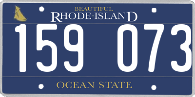 RI license plate 159073
