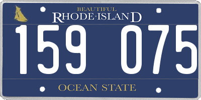RI license plate 159075