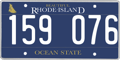 RI license plate 159076