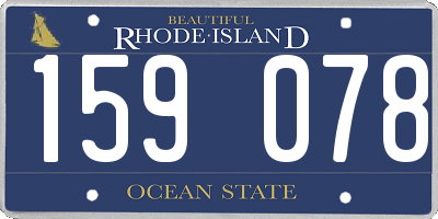 RI license plate 159078