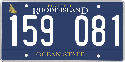 RI license plate 159081