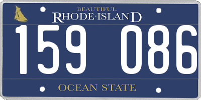 RI license plate 159086