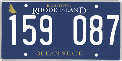 RI license plate 159087