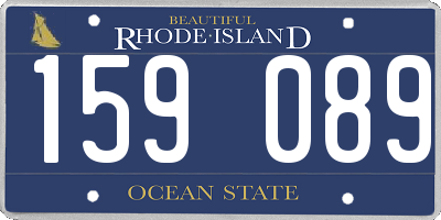 RI license plate 159089