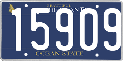 RI license plate 15909