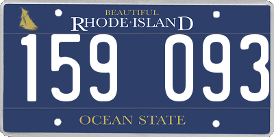 RI license plate 159093