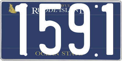 RI license plate 1591