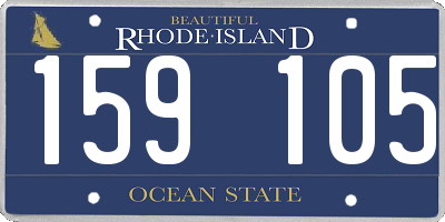 RI license plate 159105