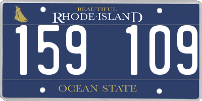 RI license plate 159109