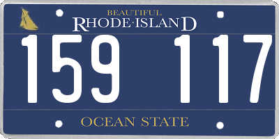 RI license plate 159117