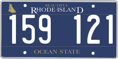 RI license plate 159121