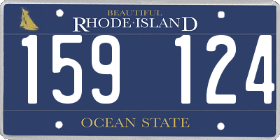 RI license plate 159124