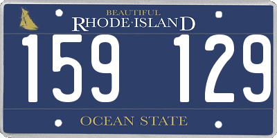 RI license plate 159129