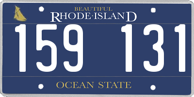 RI license plate 159131