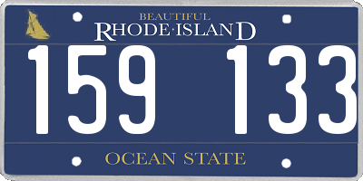 RI license plate 159133