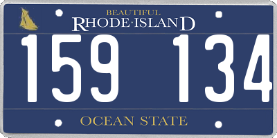 RI license plate 159134