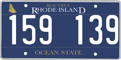 RI license plate 159139