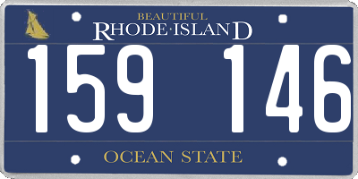 RI license plate 159146