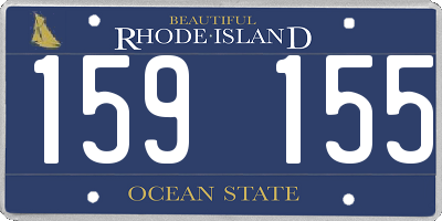 RI license plate 159155