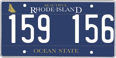 RI license plate 159156