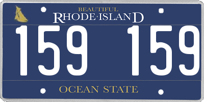 RI license plate 159159