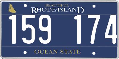 RI license plate 159174